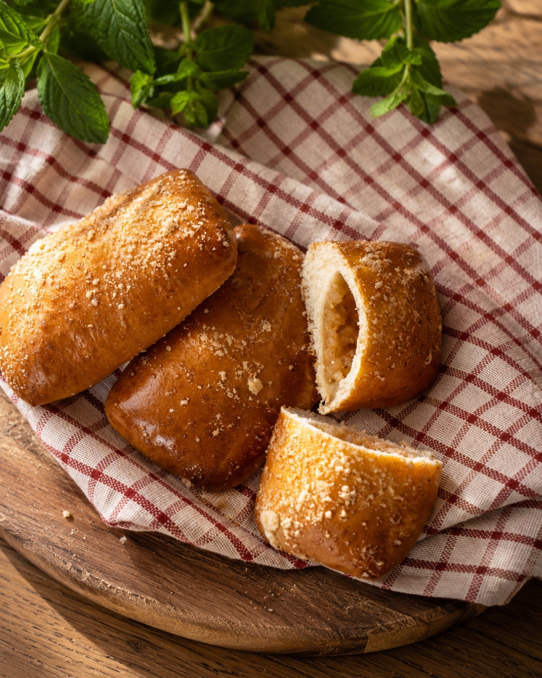 Mini drożdżówki z&nbsp;jabłkiem