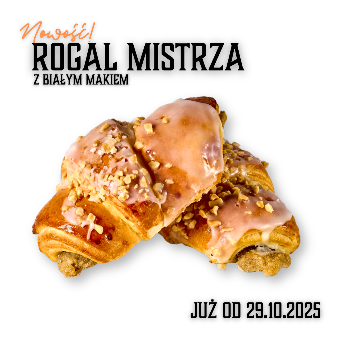 Rogal Mistrza z białym makiem