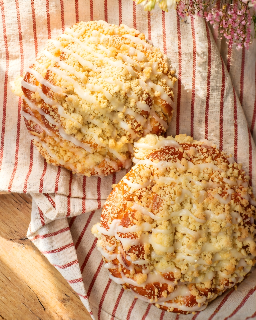 Maślana drożdżówka z&nbsp;kruszonką