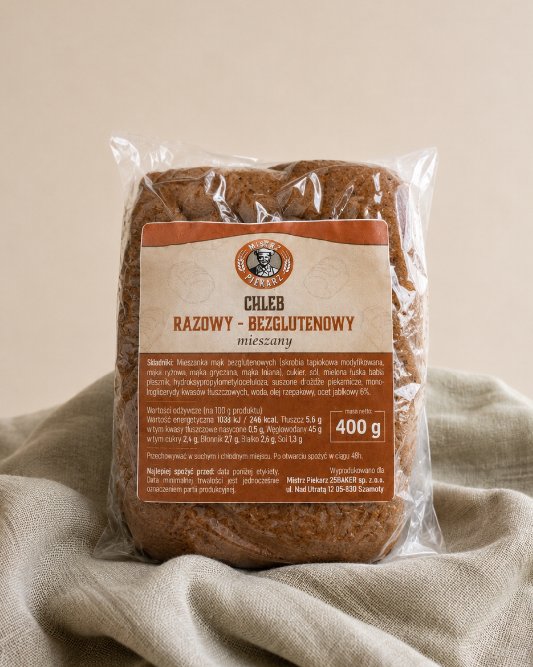 Chleb Bezglutenowy Razowy Mieszany